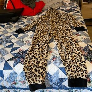 Adult animal print onesie